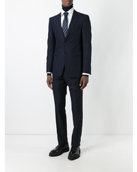 Темно-синий шерстяной костюм от Burberry