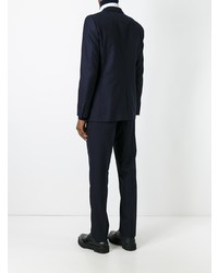 Темно-синий шерстяной костюм от Burberry