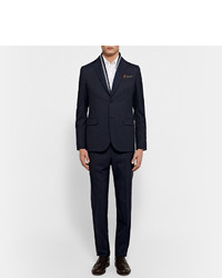 Темно-синий шерстяной костюм от Gucci