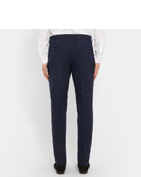 Темно-синий шерстяной костюм от Saint Laurent