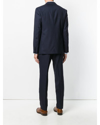 Темно-синий шерстяной костюм от Lardini