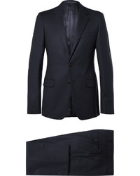 Темно-синий шерстяной костюм от Prada