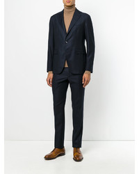 Темно-синий шерстяной костюм от Tagliatore
