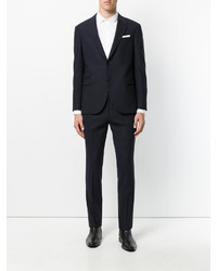 Темно-синий шерстяной костюм от Neil Barrett