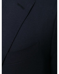 Темно-синий шерстяной костюм от Caruso