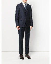 Темно-синий шерстяной костюм от Caruso