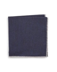 Темно-синий шерстяной нагрудный платок