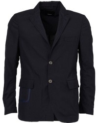 Мужской темно-синий шерстяной пиджак от 08sircus