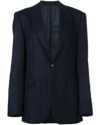 Женский темно-синий шерстяной пиджак от A.F.Vandevorst