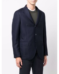 Мужской темно-синий шерстяной пиджак от Mp Massimo Piombo