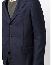 Мужской темно-синий шерстяной пиджак от Mp Massimo Piombo