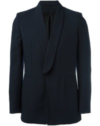 Мужской темно-синий шерстяной пиджак от Ann Demeulemeester