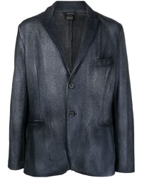 Мужской темно-синий шерстяной пиджак от Avant Toi