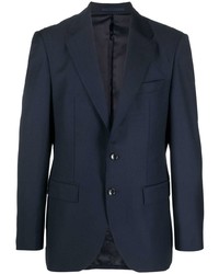 Мужской темно-синий шерстяной пиджак от BOSS