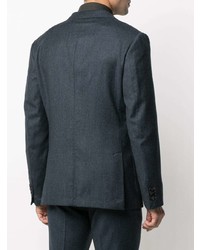 Мужской темно-синий шерстяной пиджак от Z Zegna