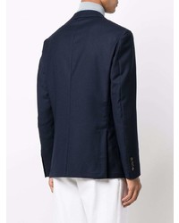 Мужской темно-синий шерстяной пиджак от Eleventy
