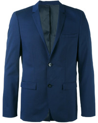 Мужской темно-синий шерстяной пиджак от Calvin Klein