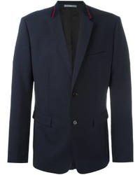 Мужской темно-синий шерстяной пиджак от Christian Dior