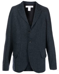 Мужской темно-синий шерстяной пиджак от Comme Des Garcons SHIRT