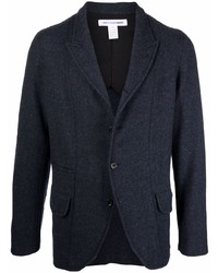 Мужской темно-синий шерстяной пиджак от Comme Des Garcons SHIRT
