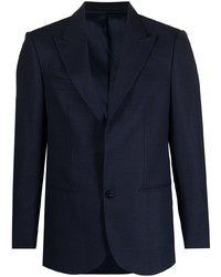 Мужской темно-синий шерстяной пиджак от D4.0
