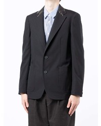 Мужской темно-синий шерстяной пиджак от Kolor