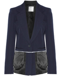 Женский темно-синий шерстяной пиджак от DKNY