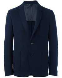 Мужской темно-синий шерстяной пиджак от Dondup