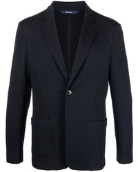 Мужской темно-синий шерстяной пиджак от Drumohr