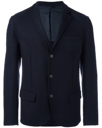Мужской темно-синий шерстяной пиджак от Ermanno Scervino