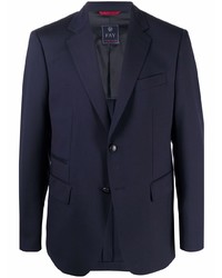 Мужской темно-синий шерстяной пиджак от Fay
