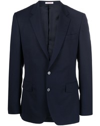 Мужской темно-синий шерстяной пиджак от FURSAC