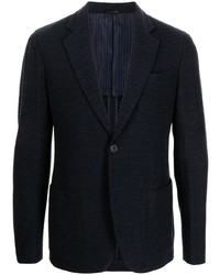 Мужской темно-синий шерстяной пиджак от Giorgio Armani