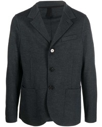 Мужской темно-синий шерстяной пиджак от Harris Wharf London