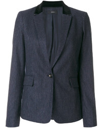 Женский темно-синий шерстяной пиджак от Joseph