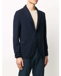 Мужской темно-синий шерстяной пиджак от Missoni