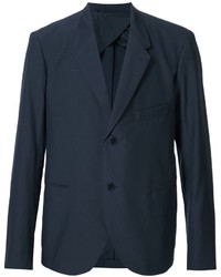 Мужской темно-синий шерстяной пиджак от Lemaire