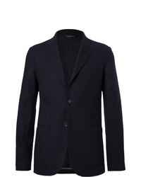 Мужской темно-синий шерстяной пиджак от Loro Piana