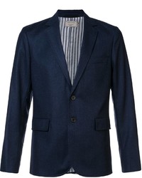 Мужской темно-синий шерстяной пиджак от MAISON KITSUNÉ