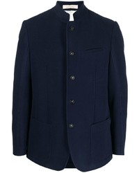 Мужской темно-синий шерстяной пиджак от Massimo Alba