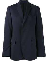 Женский темно-синий шерстяной пиджак от MSGM