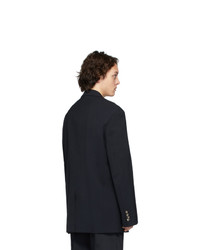 Мужской темно-синий шерстяной пиджак от Joseph