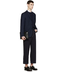 Мужской темно-синий шерстяной пиджак от Acne Studios