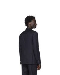 Мужской темно-синий шерстяной пиджак от Officine Generale