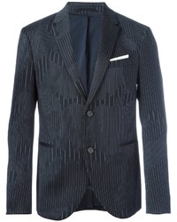 Мужской темно-синий шерстяной пиджак от Neil Barrett