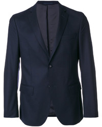Мужской темно-синий шерстяной пиджак от Officine Generale