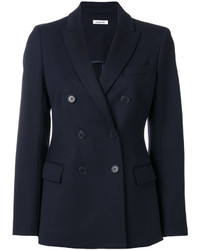Женский темно-синий шерстяной пиджак от P.A.R.O.S.H.