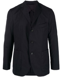 Мужской темно-синий шерстяной пиджак от Peserico