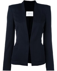 Женский темно-синий шерстяной пиджак от PIERRE BALMAIN