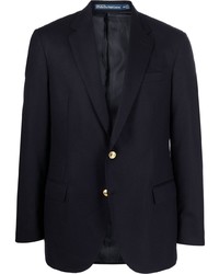 Мужской темно-синий шерстяной пиджак от Polo Ralph Lauren